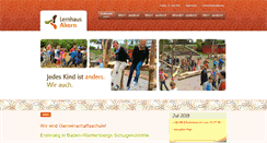 Desktop Screenshot of lernhaus-ahorn.de